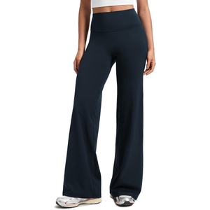 image:imageCRZ YOGA Softretch Wide Leg Pants 283032  No Front Seam Ultimate Comfort Next to Skin Yoga Casual High Waisted for WomenTrue Navy
