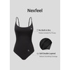 image:imageCRZ YOGA Nexfeel Scoop Neck One Piece Swimsuit  Double Layer Non Padded Buttery Soft Medium Bum Coverage Tummy Control U Back Swim Bathing Suit for WomenBlack