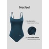 image:imageCRZ YOGA Nexfeel Scoop Neck One Piece Swimsuit  Double Layer Non Padded Buttery Soft Medium Bum Coverage Tummy Control U Back Swim Bathing Suit for WomenInsignia Blue