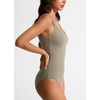 image:imageCRZ YOGA Nexfeel Scoop Neck One Piece Swimsuit  Double Layer Non Padded Buttery Soft Medium Bum Coverage Tummy Control U Back Swim Bathing Suit for WomenWarm Ash Grey