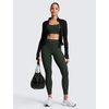 image:imageCRZ YOGA SculptAir No Front Seam Leggings 25  Breathable Long Lasting Support Training High Waisted for WomenLegend Green