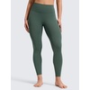 image:imageCRZ YOGA Secretsculpt Minor Leggings 25  No butt scrunch still flattering glutes Booty Lifting Softretch Ultimate Comfort Next to Skin Yoga No Front SeamDark Forest Green